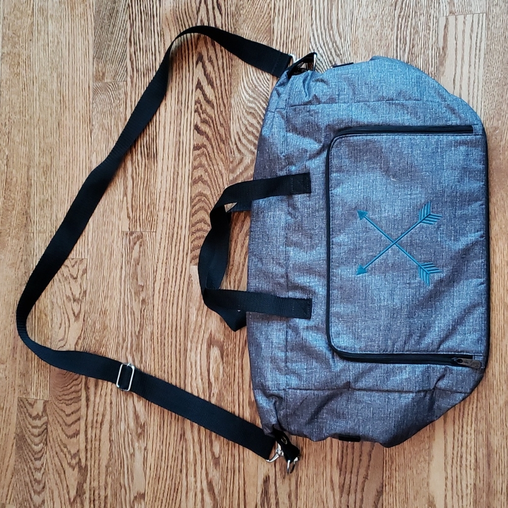 Thirty-One Large Plastic Lined Shoulder Bag Versatile Motherhood Multi-Pocket